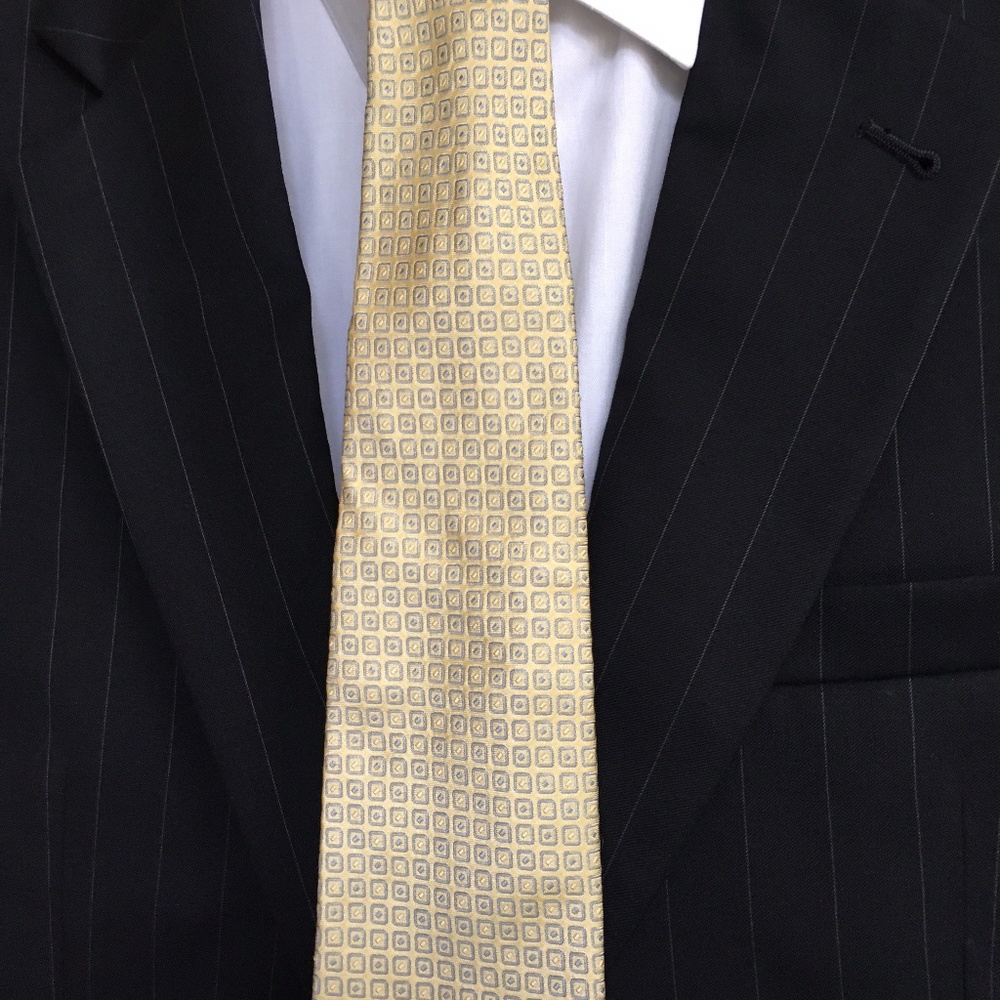 Brooks Brothers "346" Yellow Gold Silk Tie